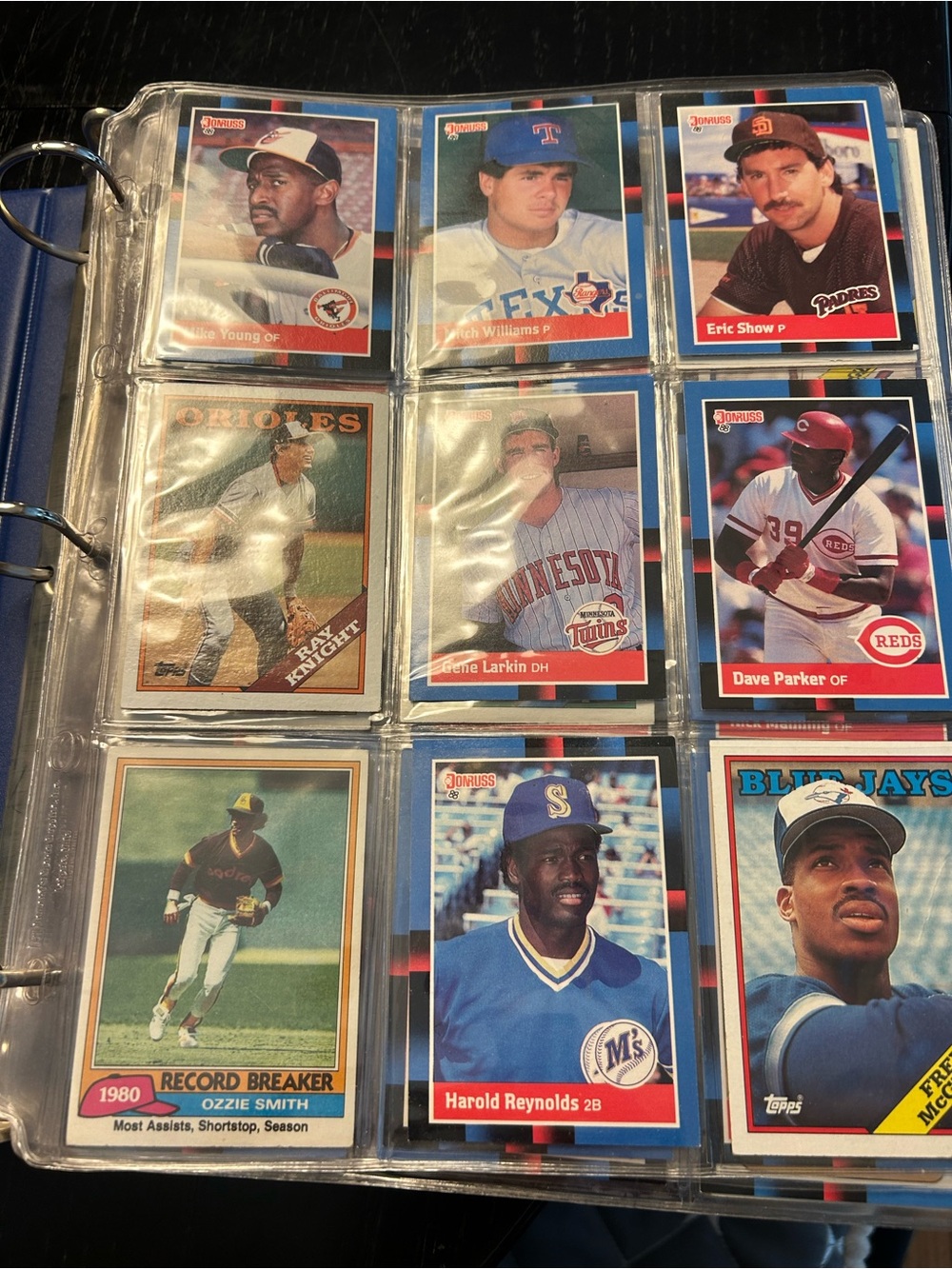 Baseball Card Collection 148 Binder Page in Clear Plastic - Transparent